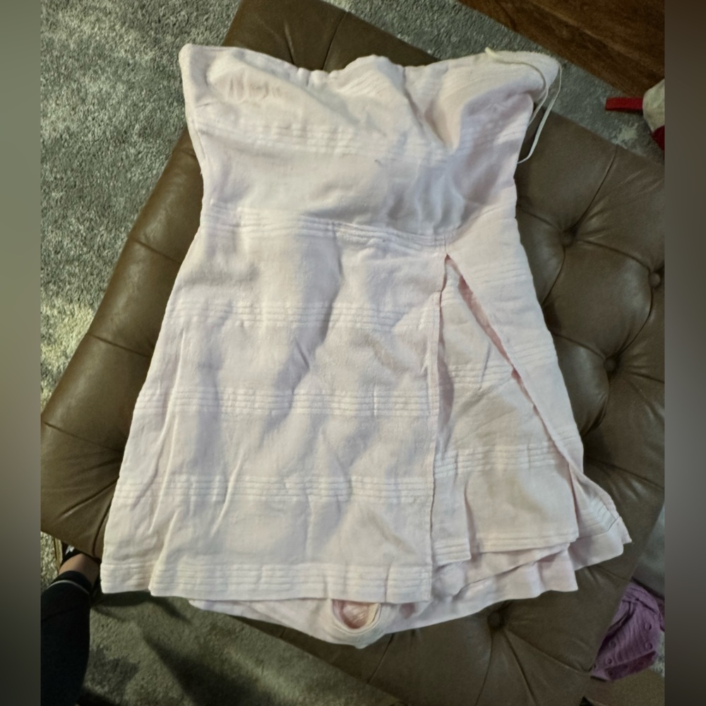 Pink Free People Strapless Romper